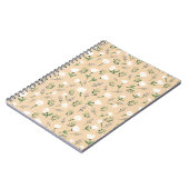 Minimalist weiß floral notizblock (Linke Seite)
