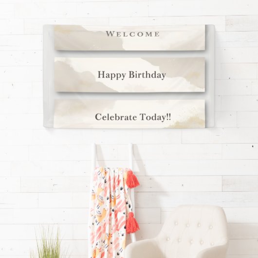 Minimalist Welcome & Celebration Banner | Modern (Insitu)