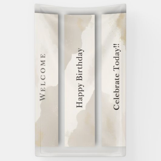 Minimalist Welcome & Celebration Banner | Modern (Vertikal)