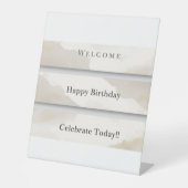 Minimalist Welcome & Celebration Banner | Modern Sockelschild (Vorderseite)