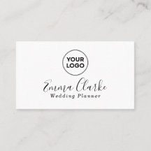 Minimalist White Black Scan Code Business Card