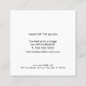 Minimalist White Brown Bold First Visit Rabattkarte (Rückseite)