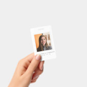 Minimalist White Lawyer Professional ID Photo Ausweis (Handheld)