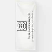 Minimalist White Modern Business Branding Display Banner (Vertikal)