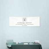 Minimalist White Modern Business Logo Display Banner (Messeveranstaltung)