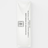 Minimalist White Modern Business Logo Display Banner (Vertikal)