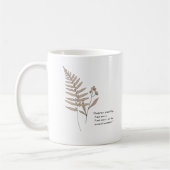 Minimalist White mug with Peace Quote – Elegant Kaffeetasse (Links)