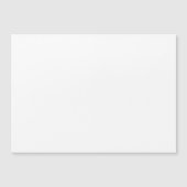 Minimalist white solid plain blank magnetic card magnetkarte (Vorderseite)