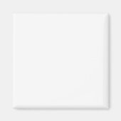 Minimalist white solid plain simple modern elegant magnet (Vorne)