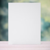 Minimalist White Welcome Sign Template Acrylschild (Neutral)