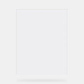 Minimalist White Welcome Sign Template Acrylschild (Vorderseite)
