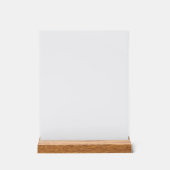Minimalist White Welcome Sign Template Acrylschild (Vorderseite)