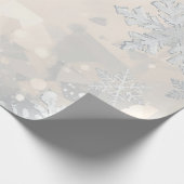 Minimalist Winter Snowflakes Design | Cozy Modern Geschenkpapier (Ecke)