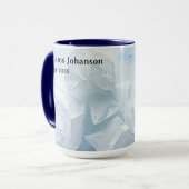 Minimalist Winter Thaw Nature Aesthetic Tasse (Vorderseite Links)