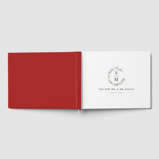 Minimalist Winter Wedding Guest Book Ideas Gästebuch (Voll)