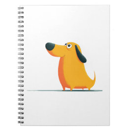 Minimalist Woman and Dog Illustration Gift for Dog Notizblock