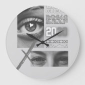 Minimalist Wood Wall Clock – 10" Große Wanduhr (Vorderseite)