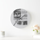 Minimalist Wood Wall Clock – 10" Große Wanduhr (Zuhause)