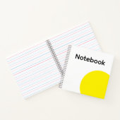 Minimalist Yellow Circle Notebook Notizblock (Innenseite)