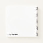 Minimalist Yellow Circle Notebook Notizblock (Rückseite)