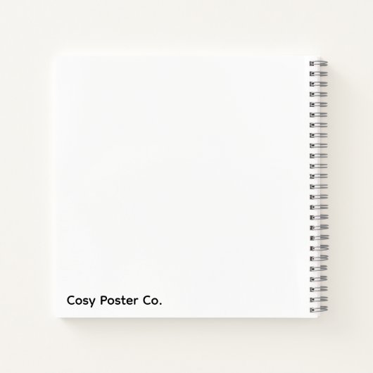 Minimalist Yellow Circle Notebook Notizblock (Rückseite)