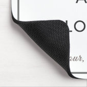 Minimalist You Are Loved Desk Mouse Pad Mousepad (Ecke)