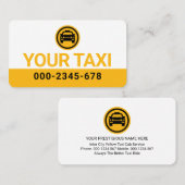 Minimalist Your Yellow Taxi Cab Visitenkarte (Vorne/Hinten)