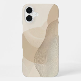 Minimalist   Zarte Blatt- und Zweigskizze iPhone 16 Plus Hülle