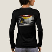 Minimalist Zen Garden T-Shirt – Mindfulness & Sere Tri-Blend Shirt (Rückseite)