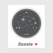 Minimalist Zodiac Constellation Sticker | Elegant (Blatt)