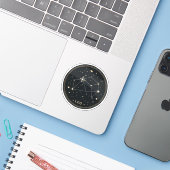 Minimalist Zodiac Constellation Sticker | Elegant (Laptop mit iPhone)