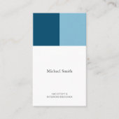 minimalista moderna elegante azul arquitecto visitenkarte (Vorderseite)