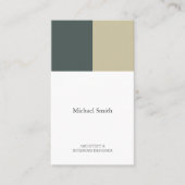 minimalista moderna elegante verde consultor visitenkarte (Vorderseite)
