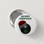 Minimalisten Bowls Frohe Weihnachten, Button (Vorne & Hinten)