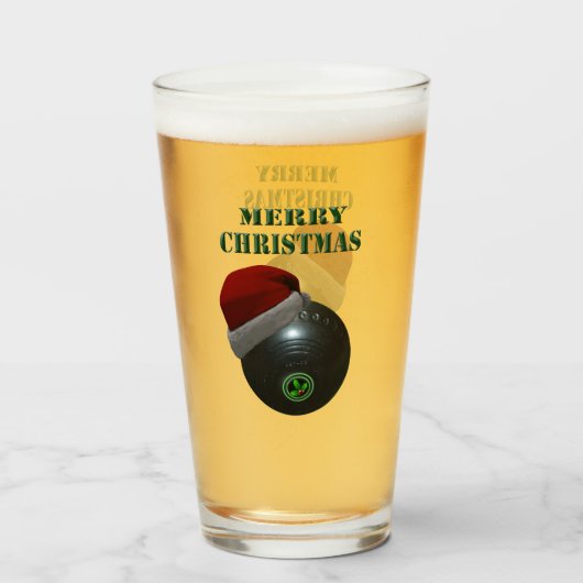 Minimalisten Bowls Frohe Weihnachten, Glas (Vorne (Gefüllt))