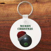 Minimalisten Bowls Frohe Weihnachten, Schlüsselanhänger (Rückseite)