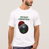 Minimalisten Bowls Frohe Weihnachten, T-Shirt (Vorderseite)