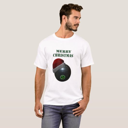 Minimalisten Bowls Frohe Weihnachten, T-Shirt (Vorne ganz)