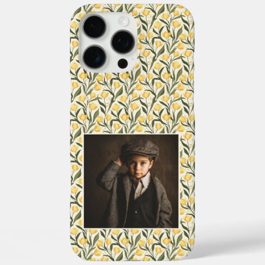 Minimalistic Anniversary Keepsake Tulip Flower Pho Case-Mate iPhone Hülle (Rückseite)