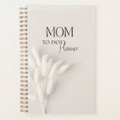 Minimalistic beige mom planner Planer (Vorderseite)