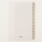 Minimalistic beige mom planner Planer (Rückseite)
