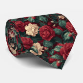 Minimalistic Best Man Gardenias Floral Krawatte (Gerollt)