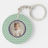 Minimalistic Birthday Gift Ideas Stripe Pattern Schlüsselanhänger (Rückseite)