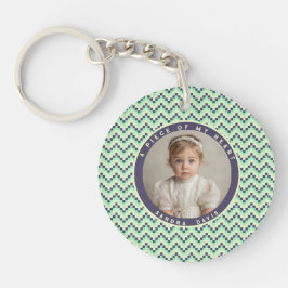 Minimalistic Birthday Gift Ideas Stripe Pattern Schlüsselanhänger