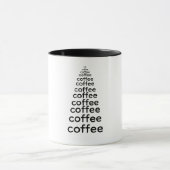 Minimalistic Black Coffee Tree Mug Tasse (Zentrum)