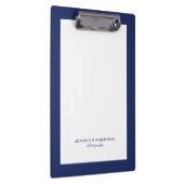 Minimalistic blue and white simple border klemmbrett (Rechts)