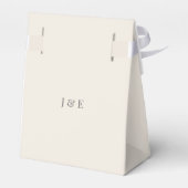 Minimalistic Botanical Elegant Soft Beige Geschenkschachtel (Rückseite)