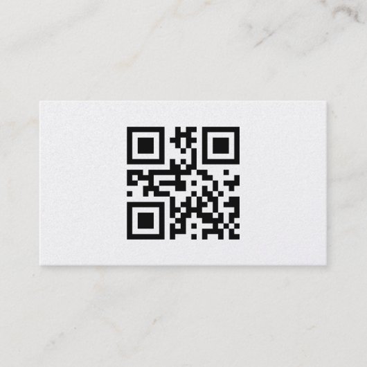 Minimalistic business card, platinum visitenkarte (Vorderseite)