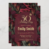 Minimalistic Call Lilies Inspired 20Th Birthday Einladung (Vorne/Hinten)