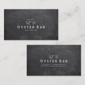 Minimalistic Chalkboard Style Visitenkarte (Vorne/Hinten)